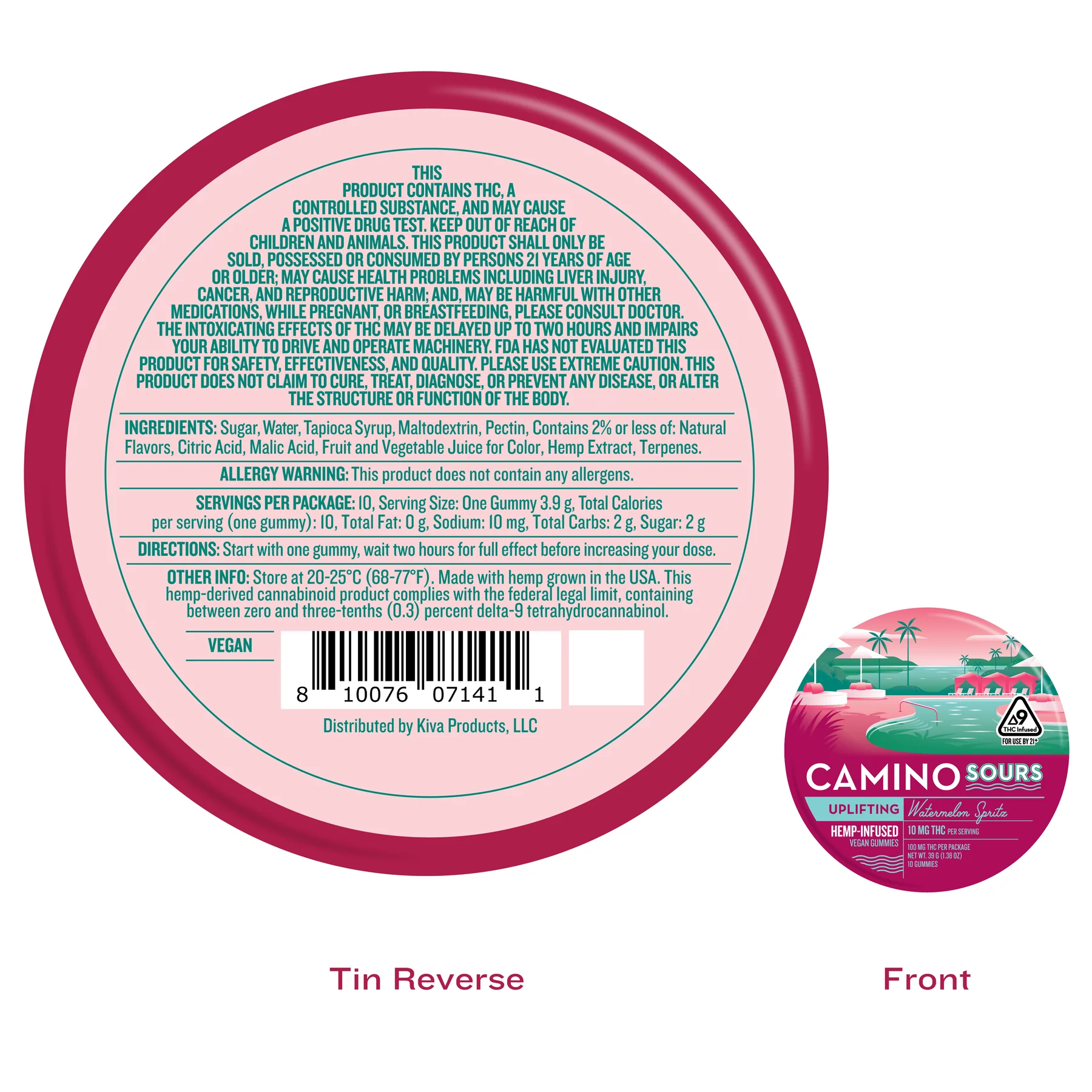 10mg 'Uplifting' Watermelon Spritz - Image 2